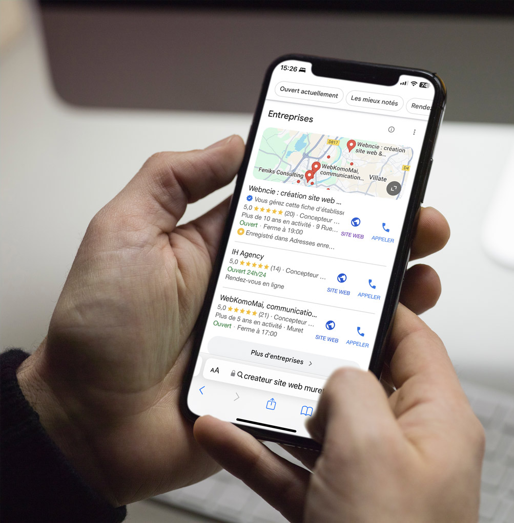 Recherche locales Google web