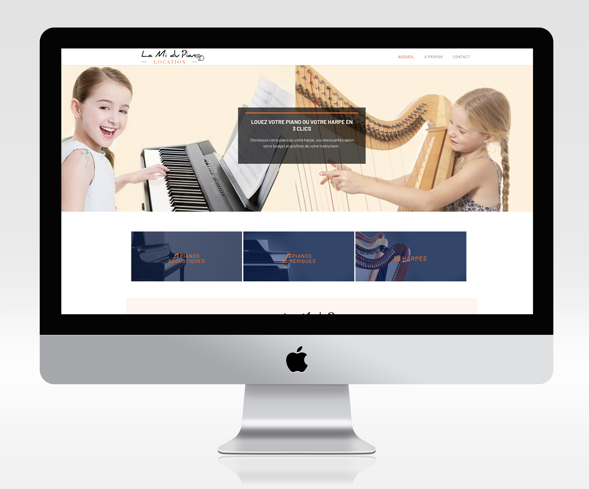 site internet la mi du piano location par Webncie
