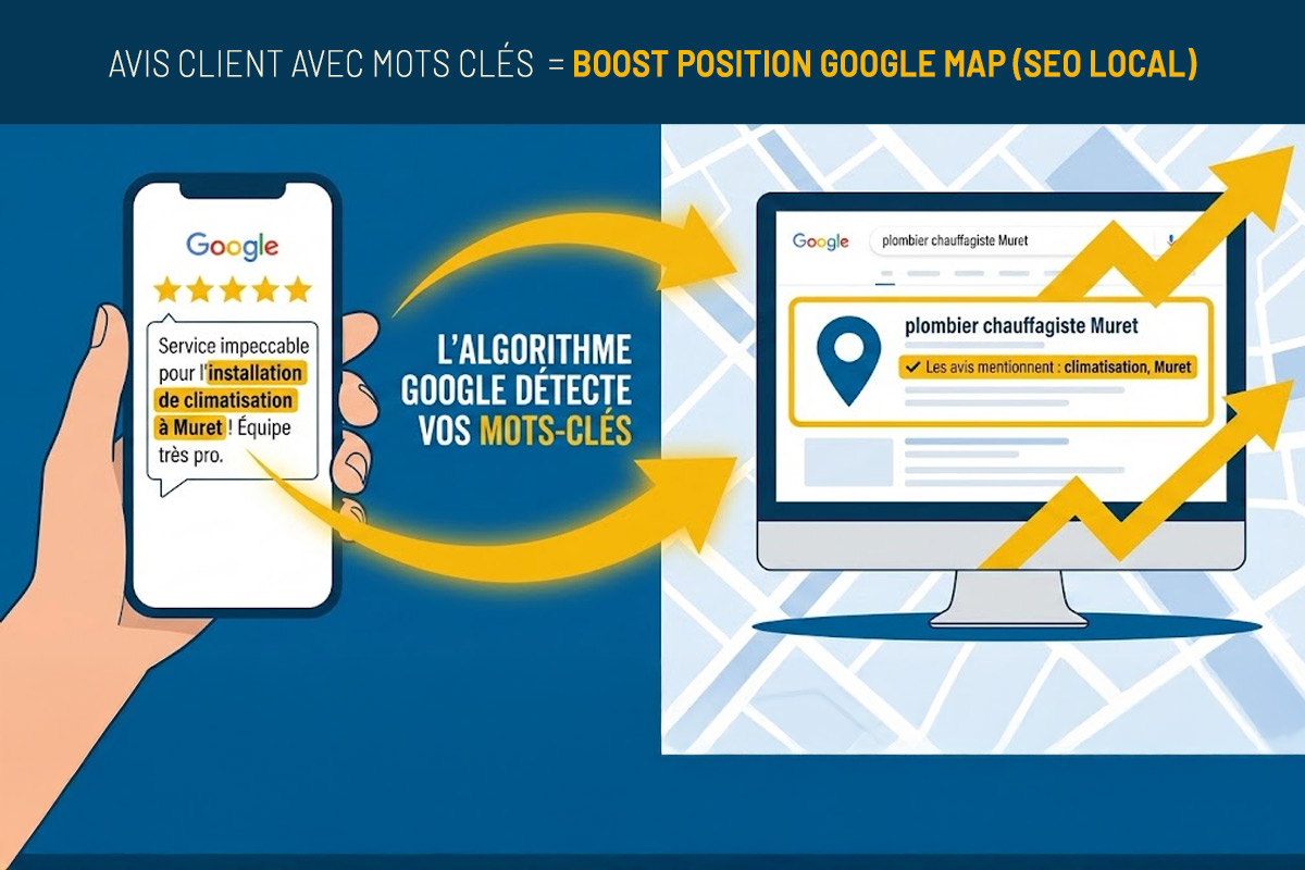 Booster avis cleints Google Maps 