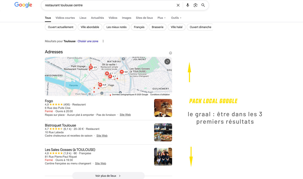 pack local google