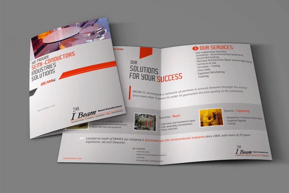 Design et impression brochure commerciale
