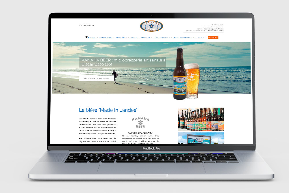 Site web brasserie artisanale 