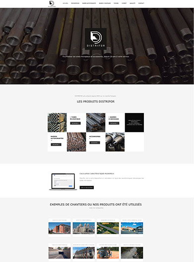 Création site web vitrine Distrifor