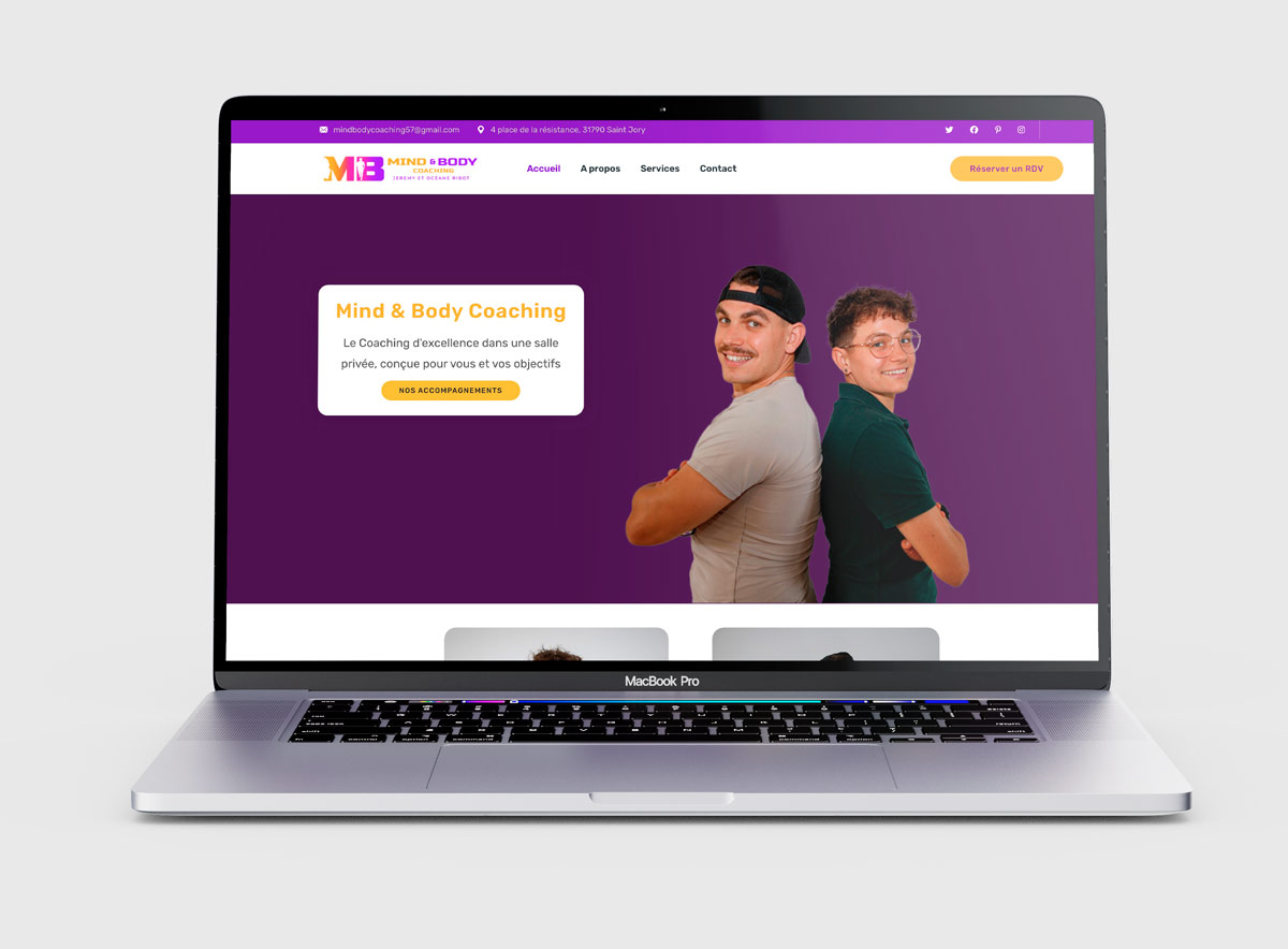Création identité visuelle et site web pour Mind & Body Coaching