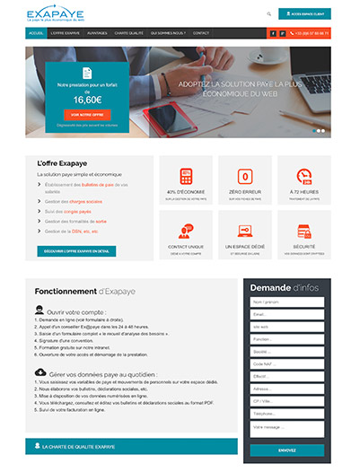 Refonte site web Exapaye