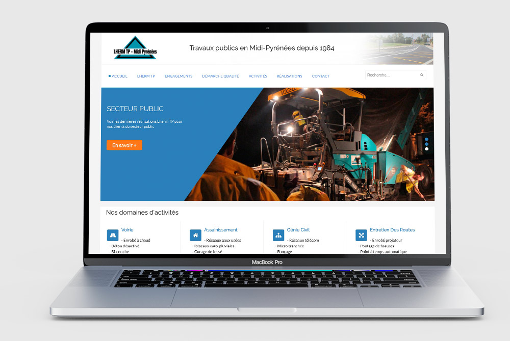 Site web entreprise de BTP