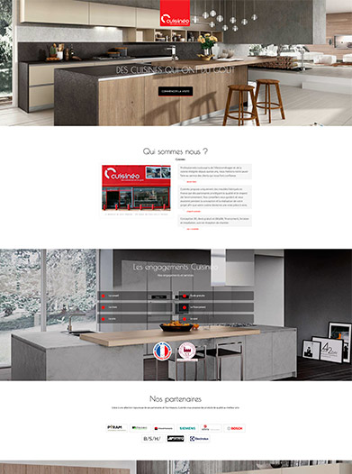 Création site web  vitrine pour cuisiniste Toulouse