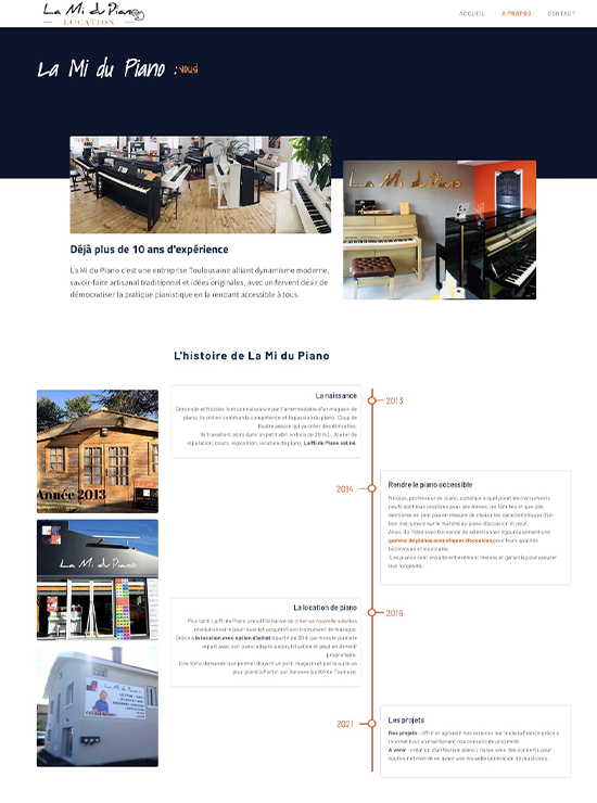 Digitalisation service de location pour La Mi du Piano (Portet)