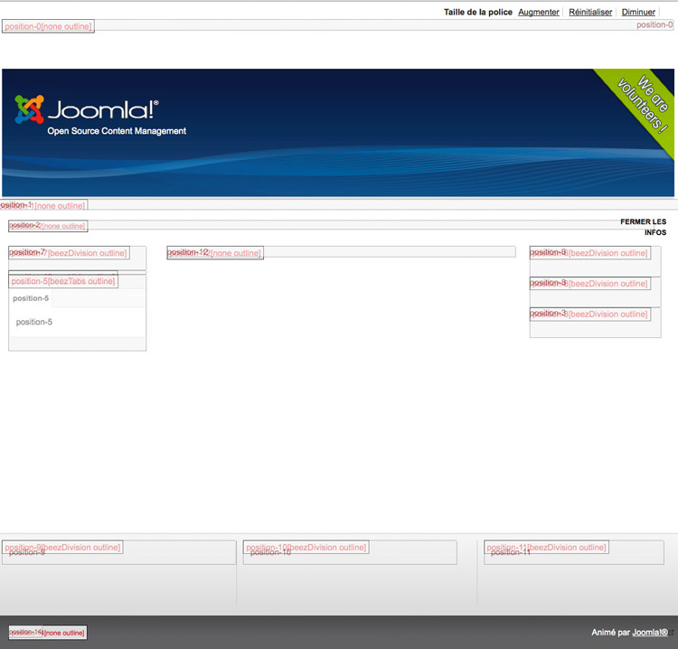 exemple template Joomla 